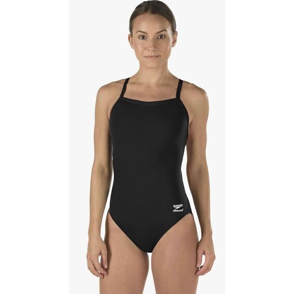 Speedo Women's Swimsuit One Piece Endurance+ Flyback Solid Adult Team Colors - Picture 1 of 8